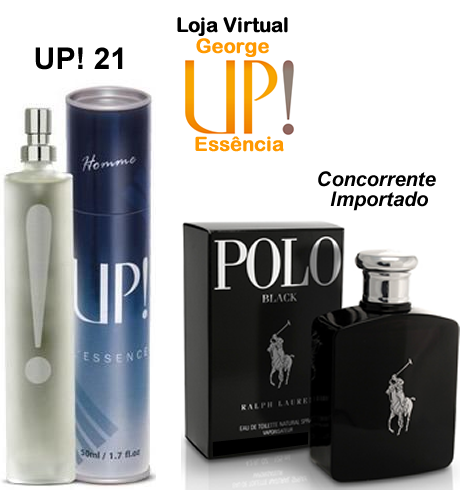 Perfume Masculino UP!21 Polo Black 50 ml
