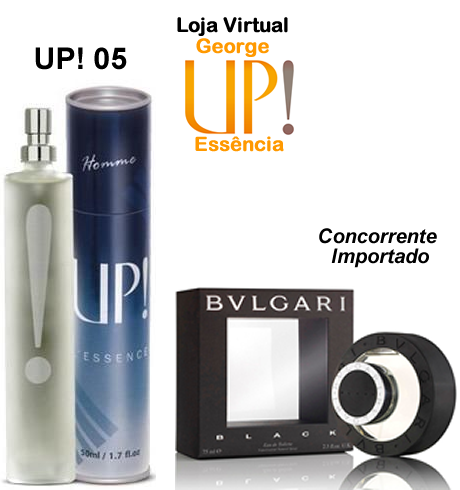 Perfume Masculino UP!05 Bulgari Black 50 ml
